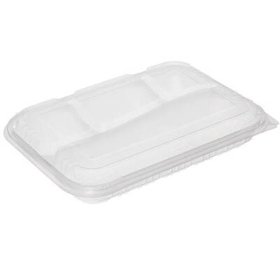4 Bölmeli Kapaklı Kebap Kabı