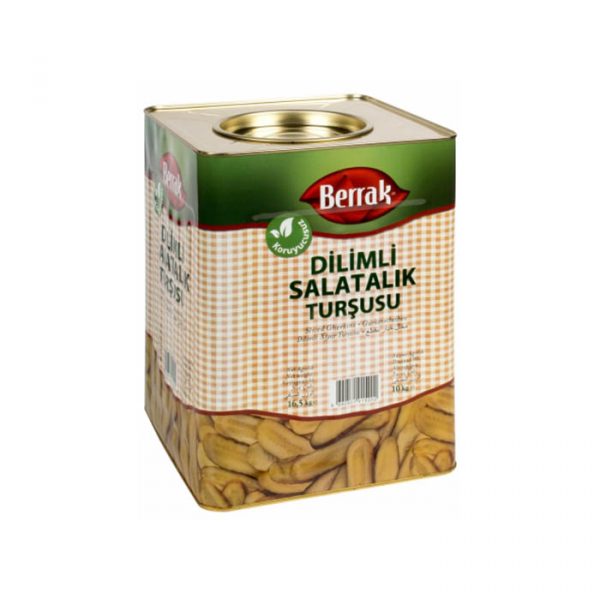 Berrak Uzun Dilimli Salatalık Turşusu (17lt Teneke)