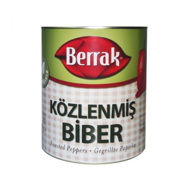 Berrak Bütün Közlenmiş Biber (3lt Teneke Kutu)